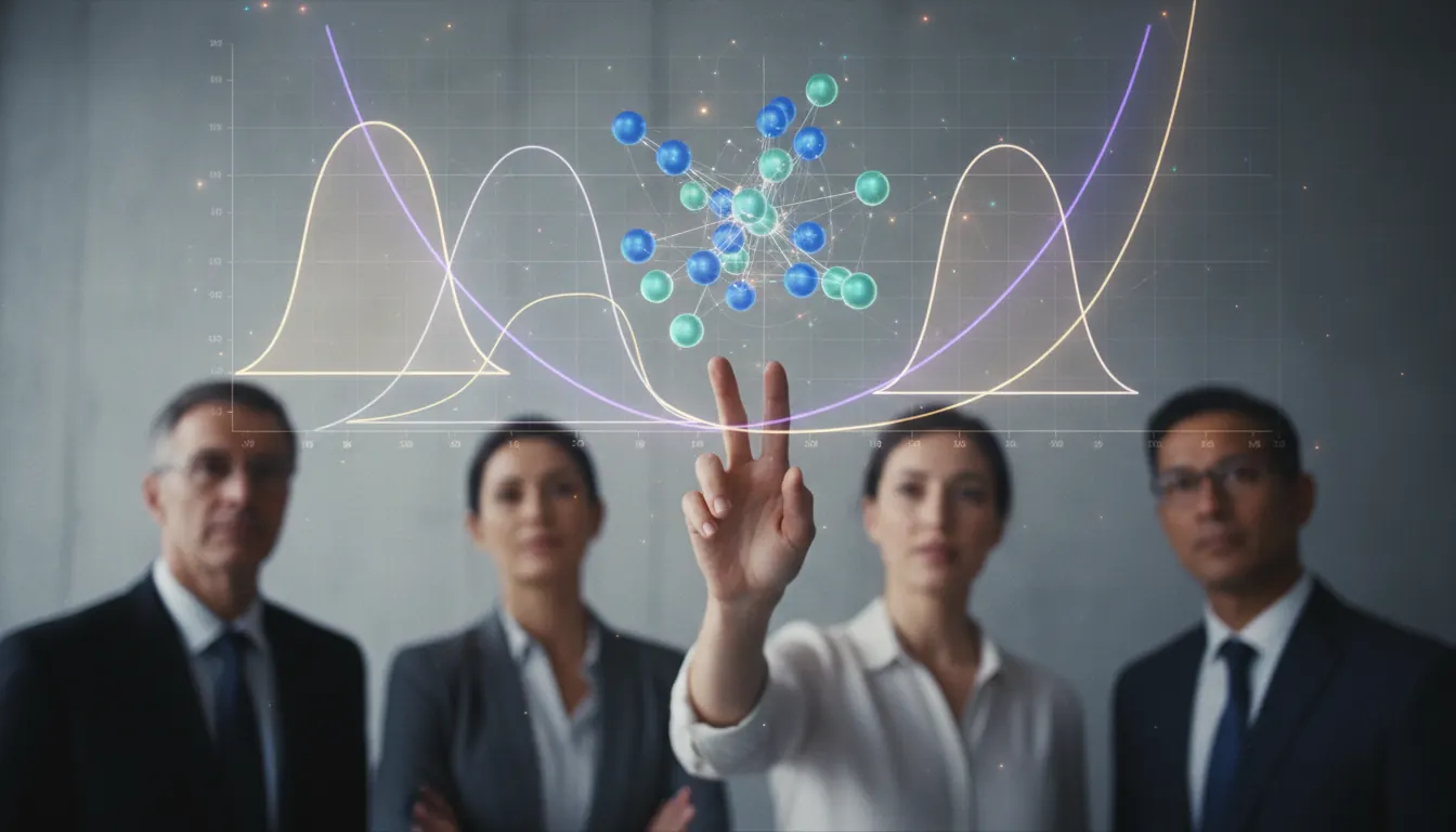 Graphiques statistiques montrant des modèles de données et des courbes de probabilité